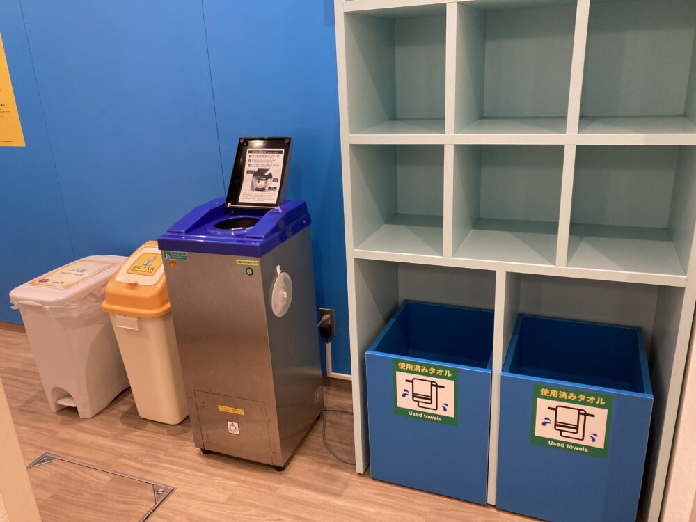 レゴランドホテルのプール持ち物リスト（更衣室に脱水機がある）