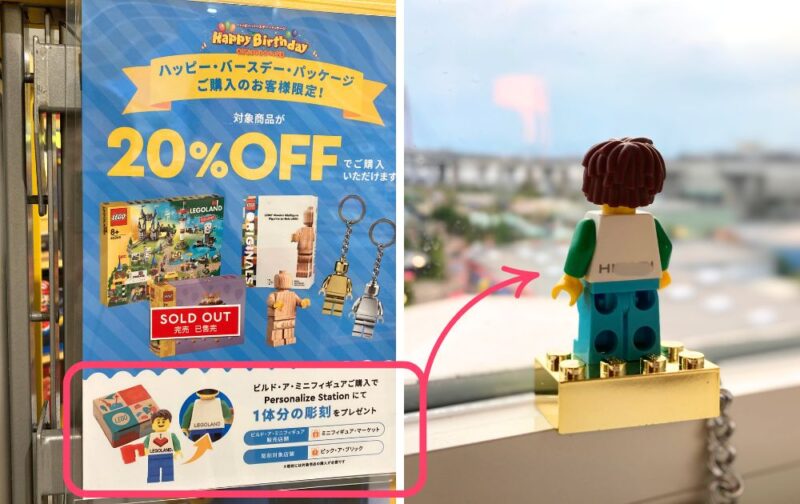 レゴランドのオリジナルミニフィグ・名入れキーチェーンの作り方