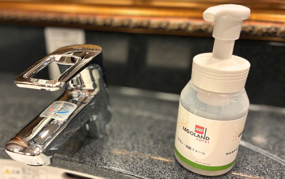 レゴランドホテルのアメニティ(ハンドソープ・洗顔)