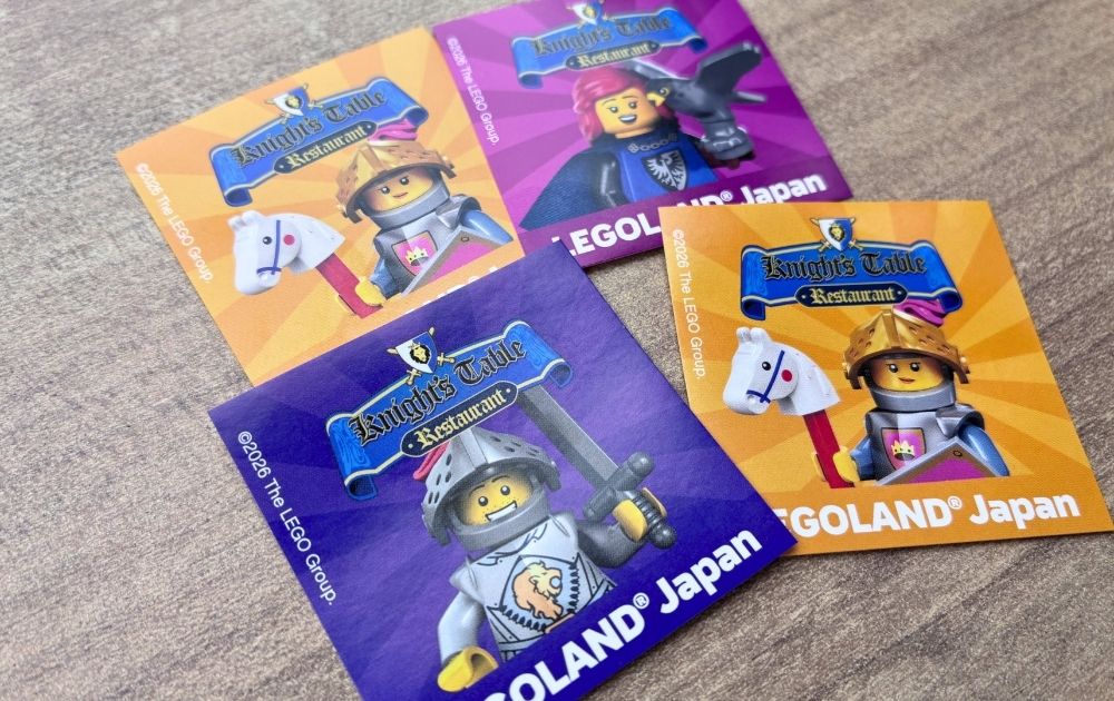 レゴランドのナイトテーブルレストランでもらえる限定シール