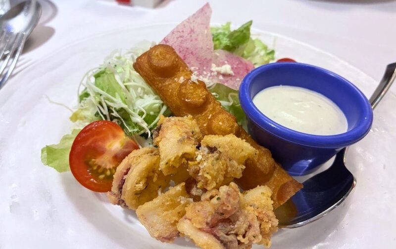 レゴランドホテルのスカイラインバーで食べられるイタリアンディナーコース食事内容