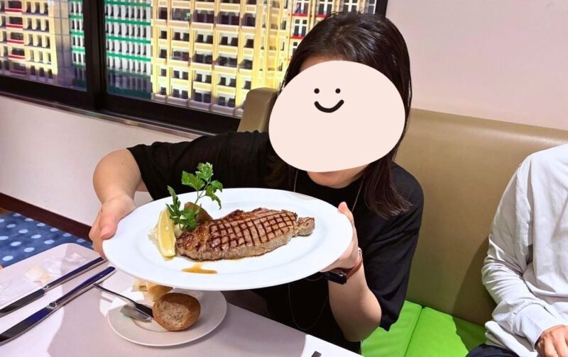 レゴランドホテルのスカイラインバーで食べられるスカイラインコース食事内容